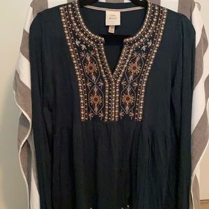 Emerald Green Embroidered Shirt